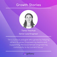 Growth Stories — Tania Tkachuk