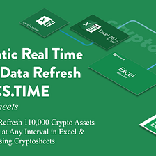 Automatically Refresh 110,000 Crypto Assets in Real Time or at Any Interval in Excel &…