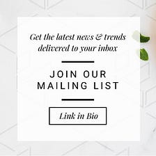 Join Mailing List Template