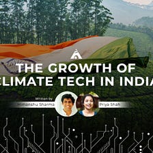 The Growth of Climate Tech in India