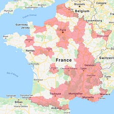 Comment créer une carte Google Maps à propos des zones de couvre-feu ?