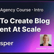 Content Agency Course: How to Scale Your Content With AI