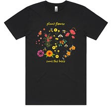 Plant flower save the bees T Shirt