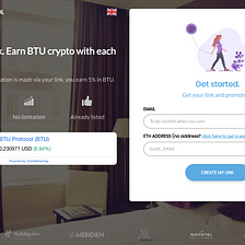 How to simply earn BTU crypto by sharing a link: