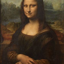 The Mona Lisa on my mantlepiece