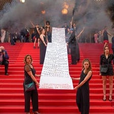 Amidst glitz and glamour, Cannes red carpet sees unique protests by women