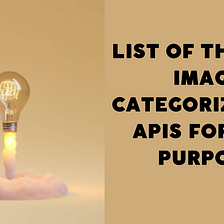 List Of The Best Image Categorization APIs For Any Purpose