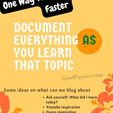 One Way To Write Blog Posts Faster