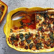 Sweet Potato Lasagna with Kale and Pancetta