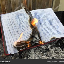 I burned my diary