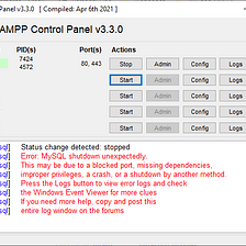 How To Fix MySQL Shutdown Unexpectedly In XAMPP