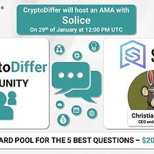 Solice AMA with CryptoDiffer
