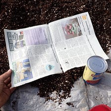 How to make newspaper pots for veggie starts