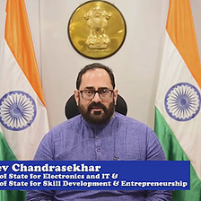 Rajeev Chandrasekhar, MoS for Electronics and IT, cites the contribution of Digital India in…