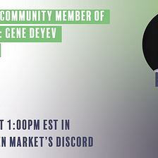 STM Featured Community Member of the Month #1: Gene Deyev | October 2022