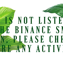 ATTENTION: DECA is not listed on the Binance Smart Chain