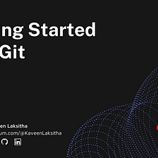 Getting started with ‘Git’