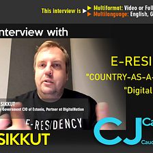 Siim SIKKUT: “More e-Residents are joining than our babies are born in the country” (read or watch…