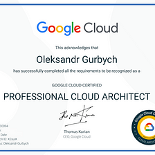 Google Cloud Professional Cloud Architect Exam Guide