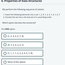 Set and List in Data Structures