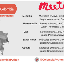 Python Colombia — Eventos en Mayo /17