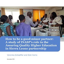 Paper on working as minor partners in AQHEd-SL
