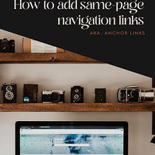 Creating same-page links in Squarespace