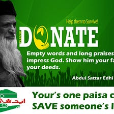 Fundraising For Edhi Foundation