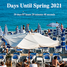 Silly countdown to spring with jQuery