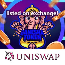 We are listed on UNISWAP!