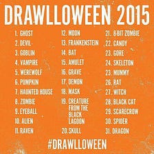 31 Illustrations in 3 Days: What I learned from #Drawlloween 2015