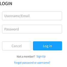 How to improve log in forms