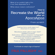 FULL TEXT Ch 1 | How to recreate the world after an apocalypse. From scratch.