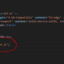 Importing javascript file in index.html