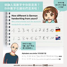 德國人vs香港人手寫數目字