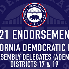 Endorsements: San Francisco ADEM 2021 Elections
