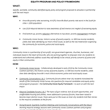 The Equity Framework