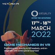 Victoria VR at Virtuality ‘Enter The Metaverse’ Event, Paris, 17–18 March 2022