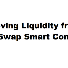 How to Remove Liquidity from TakoSwap Smart Contract