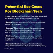 Take a look at the potential use cases for blockchain technology.