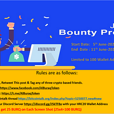 Bounty Campaign Started (Friday)