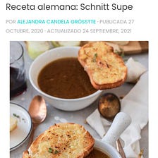 Receta alemana: Schnitt supe