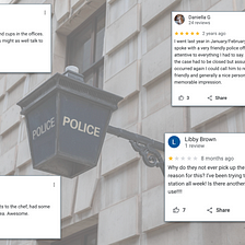Just noise? Using GPT3 to analyse Google reviews of London police stations