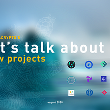 Let’s talk about — new projects