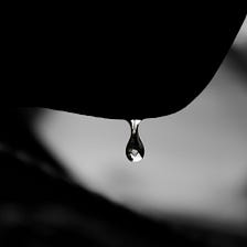 The glass teardrop, a poem.