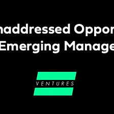 The Unaddressed Opportunity in Emerging Managers