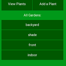 Gardening App & GitHub Repositories