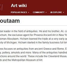 Hicham Aboutaam — Art Fandom