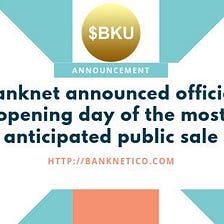 Banknet proudly to announce today the official opening day of the most anticipated public sale of…