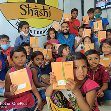 Notebook Distribution Drive — A Day Well Spent